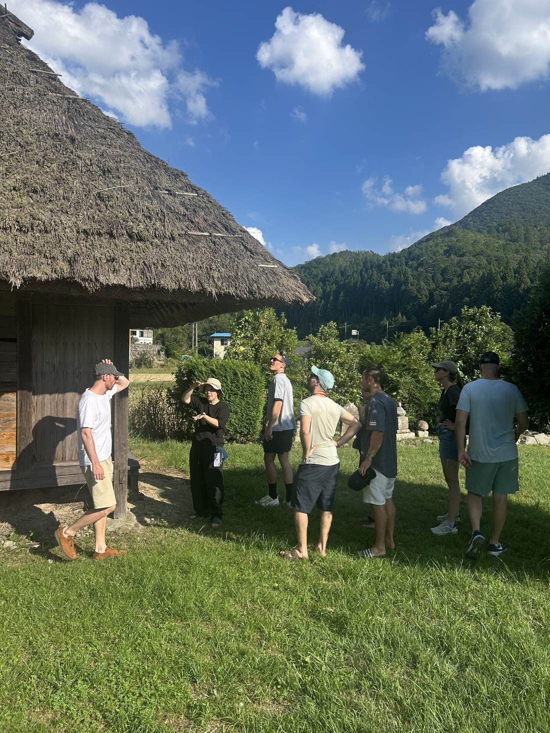 A Kameoka chef and host welcoming guests before a meal
